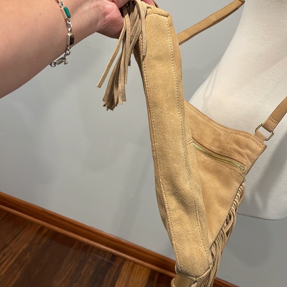 MARGOT GENUNE LEATHER SUEDE PURSE - Picture 8 of 10